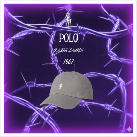 Grey Polo Cap