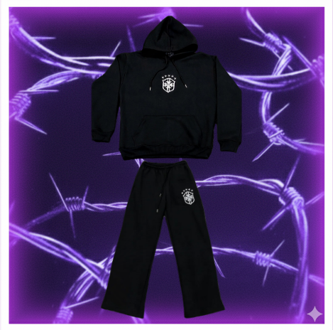 Black & White Brazlian Tracksuit