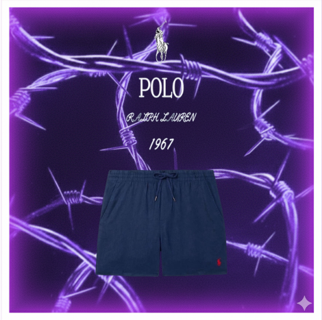 Navy Polo Short
