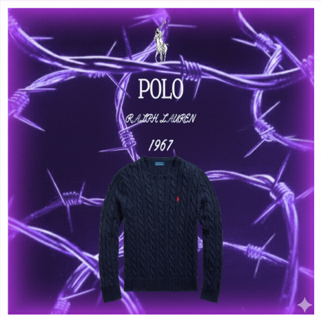 Navy Polo Sweater